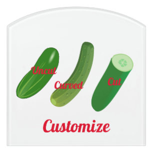 3 Cucumbers Thunder_Cove Door Sign