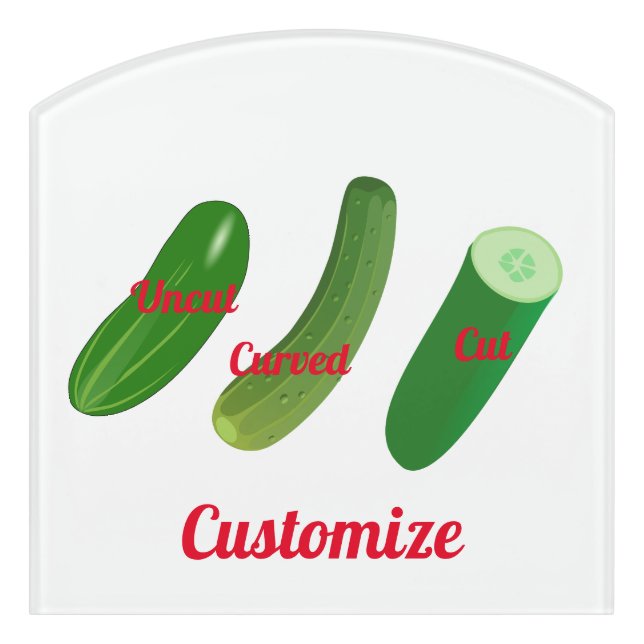 3 Cucumbers Thunder_Cove Door Sign (Contour Front)