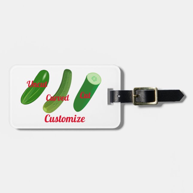 3 Cucumbers Thunder_Cove Luggage Tag (Front Horizontal)
