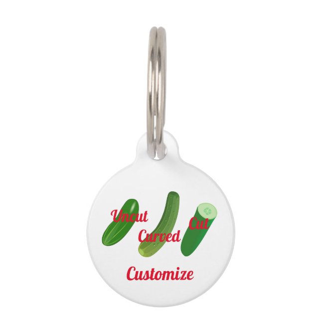 3 Cucumbers Thunder_Cove Pet ID Tag (Front)