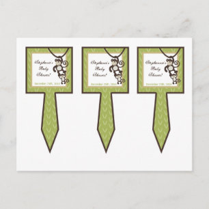 3 Cup Cake Picks Monkey Time Zoo Animal Invitation Postcard