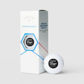3 Custom Logo Photo Callaway Supersoft Golf Balls