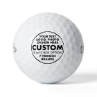 3 Custom Personalized Callaway Warbird Golf Balls