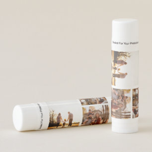 3 Custom Photo Collage Personalized Lip Balm