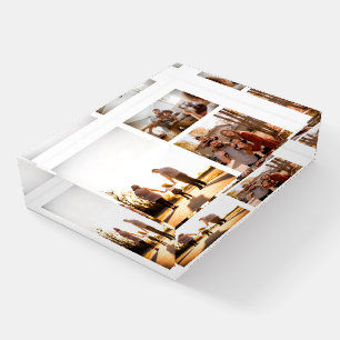 3 Custom Photo Collage Personalized Paperweight