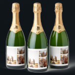 3 Custom Photo Collage Personalized Sparkling Wine Label<br><div class="desc">Introducing our personalized photo collage sparkling wine labels - the perfect way to add a personal touch to your special occasion! Whether it's a graduation, a family gathering, a trip with friends, or a special celebration, our high-quality sparkling wine labels are the perfect way to showcase your favorite memories. Our...</div>