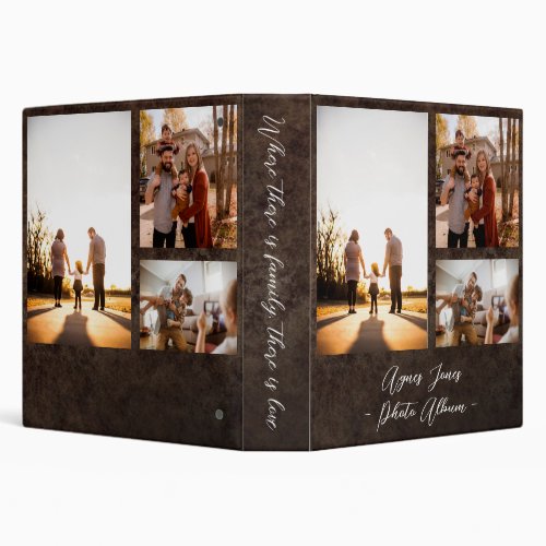 3 Custom Template Photo Collage 3 Ring Binder