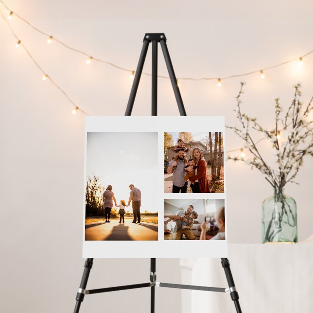 3 Custom Template Photo Collage Foam Board (In Situ (Stand))