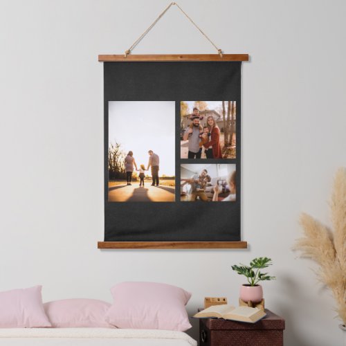 3 Custom Template Photo Collage Hanging Tapestry