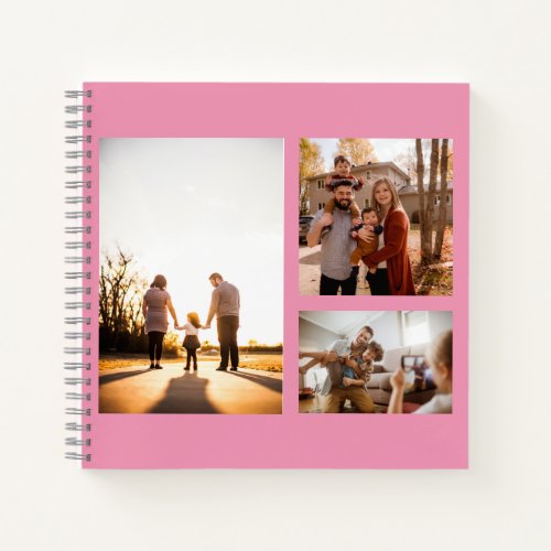 3 Custom Template Photo Collage Notebook