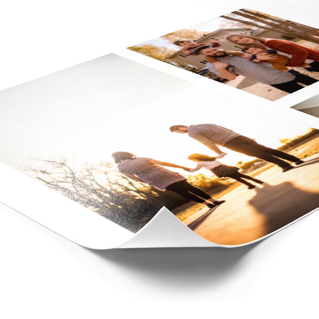 3 Custom Template Photo Collage Print (Corner)