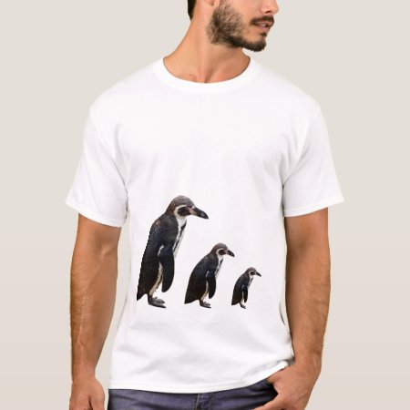3 Cute Black And White Humboldt Penguin T Shirt