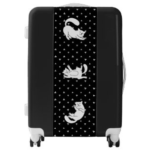 3 cute cats luggage