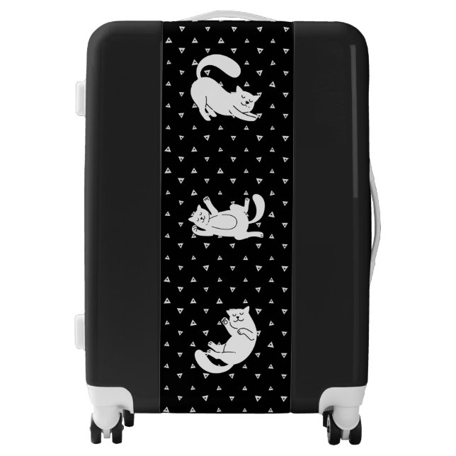  3 cute cats luggage (Front)