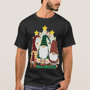 3 Cute Christmas Gnomes Swedish God Jul Nordic Xma T-Shirt