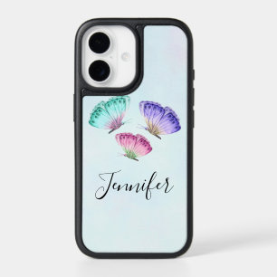 3 Cute Colorful Pastel Watercolor Butterflies iPhone 17 Case