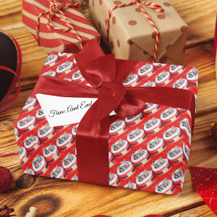3 Cute Kittens Santa's Little Helpers Wrapping Paper