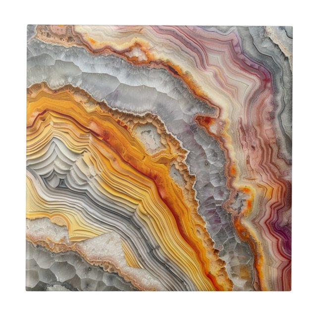 3 D Agate Ceramic Tile (Front)