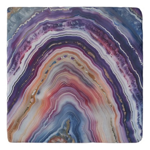 3 D Agate Stone Trivet