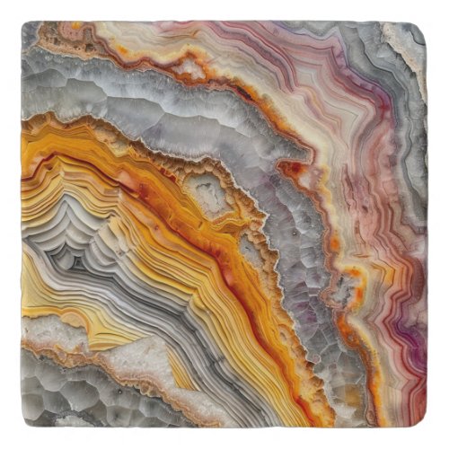 3 D Agate Stone Trivet