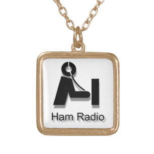 3-D Ham Radio Logo Necklace