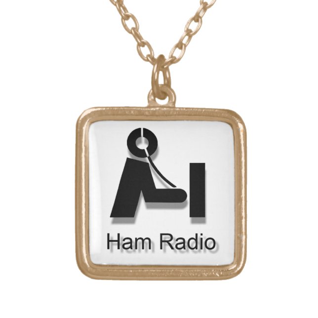 3-D Ham Radio Logo Necklace (Front)