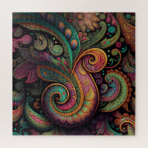 3-D Look Paisley Puzzle