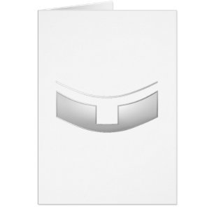 3-D Look Silver Priest's or Minister's Collar Cards
