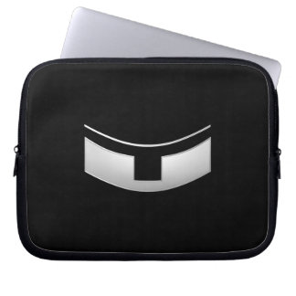 3-D Look Silver Priest's or Minister's Collar Laptop Sleeve