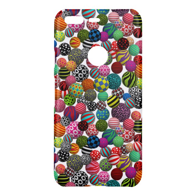 3 D Multipattern Balls Uncommon Google Pixel Case (Back)