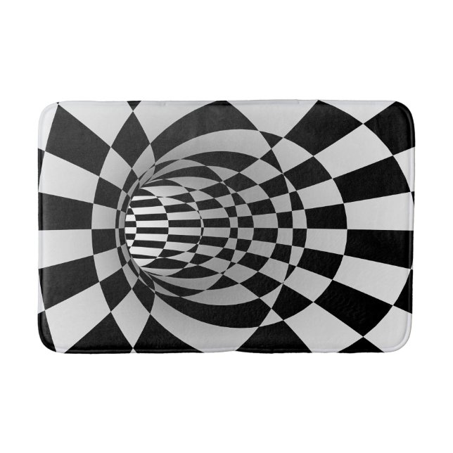 3-D Optical Illusion Bath Mat (Front)