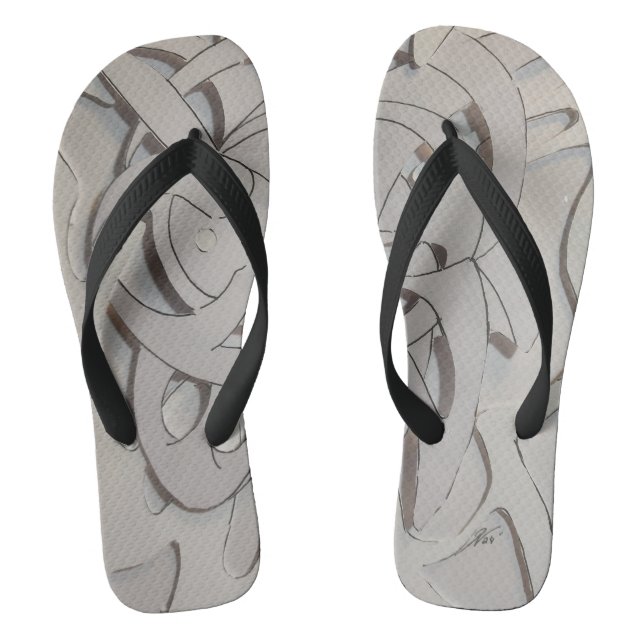 3-D paper Flip Flops (Footbed)