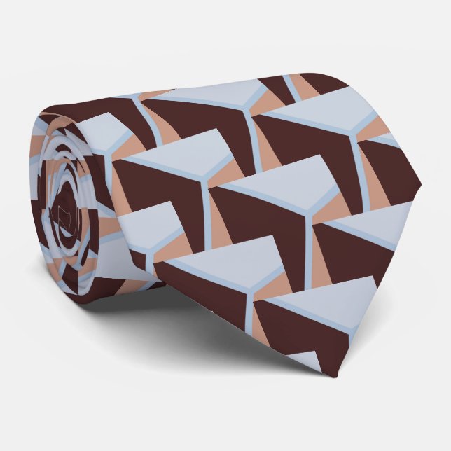 3-D Pattern Neck Tie (Rolled)
