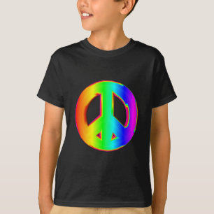 3-D Rainbow Peace Sign #1 T-Shirt