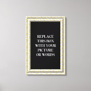 "3-D" White Daisies Frame wrapped canvas Print