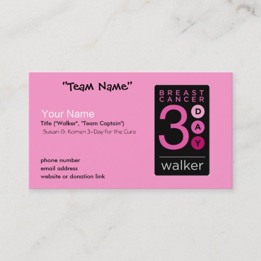 Customizable 3-Day Business Cards