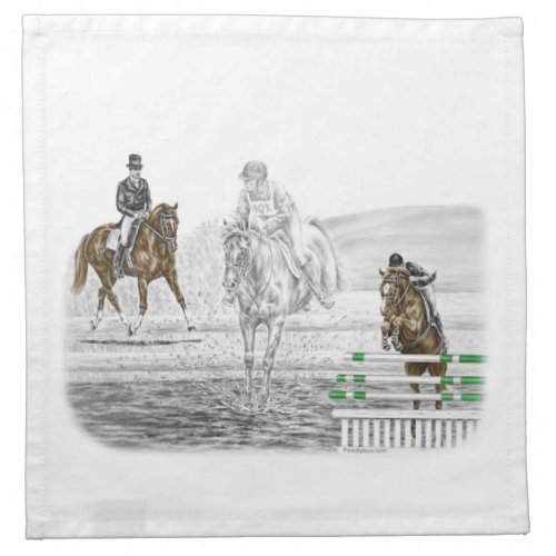 3_Day Eventing Horses Combined Training Cloth Napkin