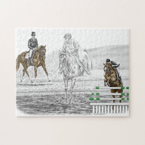 3_Day Eventing Horses Combined Training Jigsaw Puzzle