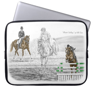 3-Day Eventing Horses Combined Training Laptop Sleeve