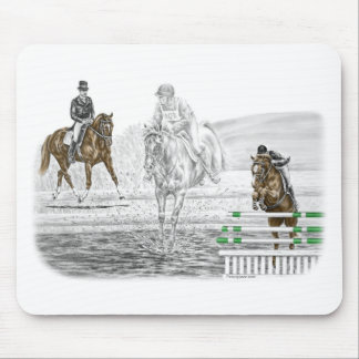 3-Day Eventing Horses Combined Training Mouse Pad