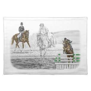 3-Day Eventing Horses Combined Training Placemat