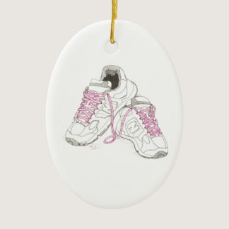 3 Day Walking Shoes Ceramic Ornament