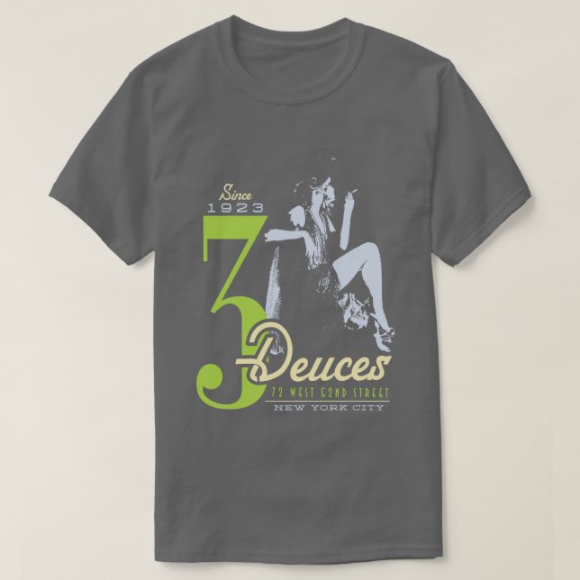 3 Deuces Jazz Club T-Shirt (Design Front)