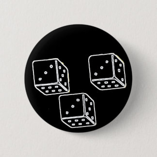 3 DICE 333 Pinback Button