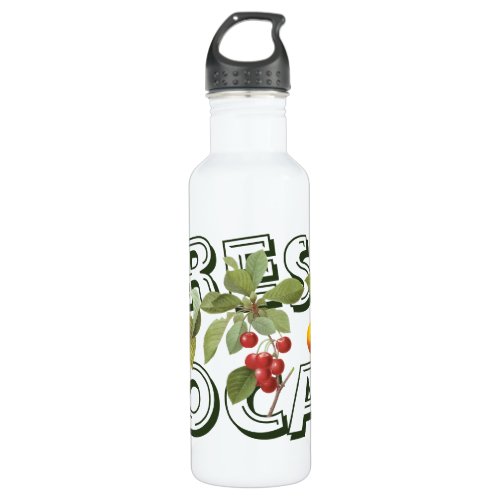 3 Different Botanical Fruit Designs by Redoute Stainless Steel Water Bottle