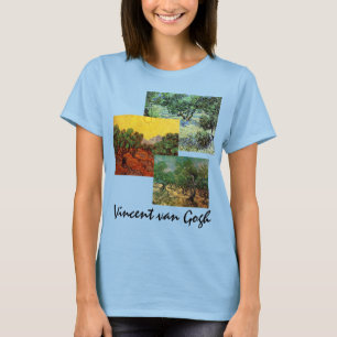 3 different Van Gogh Olive Grove Trees Vintage Art T-Shirt