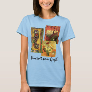 3 different van Gogh Vintage Japanese Fine Art T-Shirt