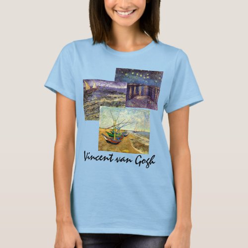 3 different Vincent van Gogh Vintage Maritime Art T_Shirt