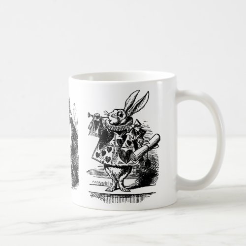 3 Different Vintage Alice in Wonderland Images Coffee Mug
