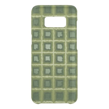 3-dimensional plastic-like grid green uncommon samsung galaxy s8 case